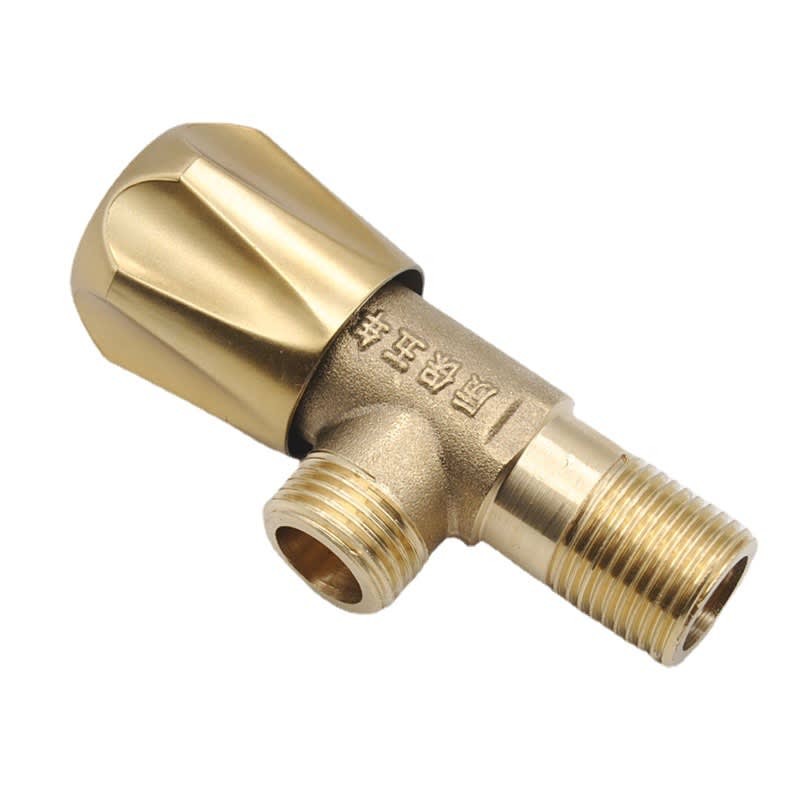 Household Minimalist Intrinsic Color Of Copper Angle Valve view 5