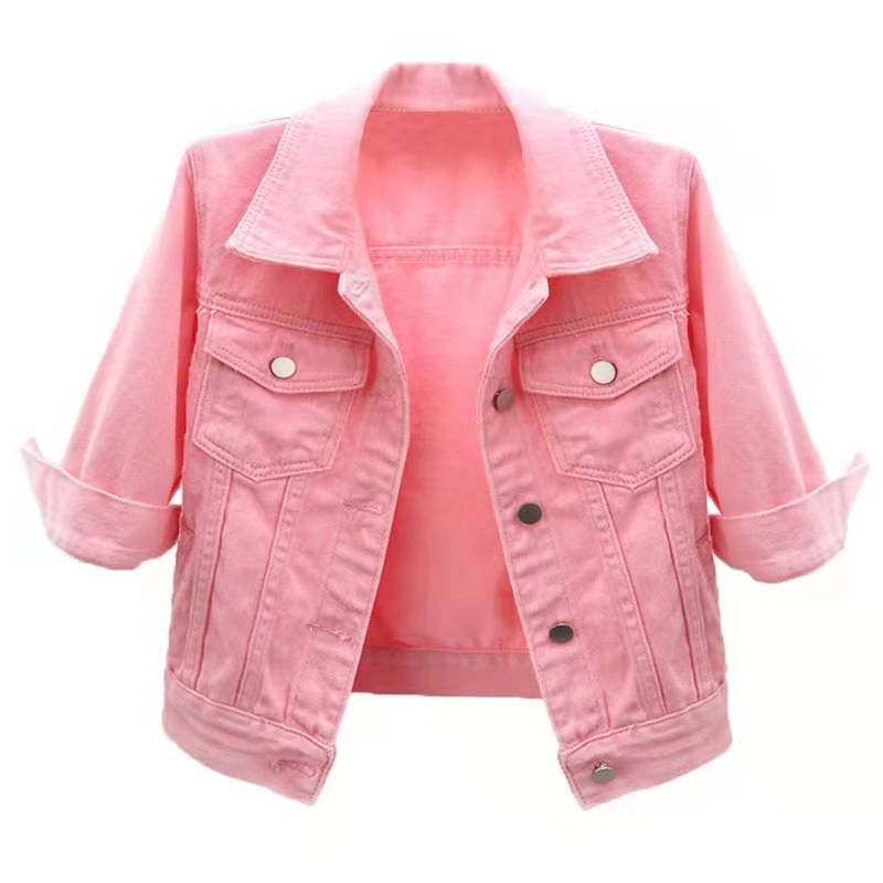 Spring And Summer Korean-style Mid-sleeve Denim Coat view 6