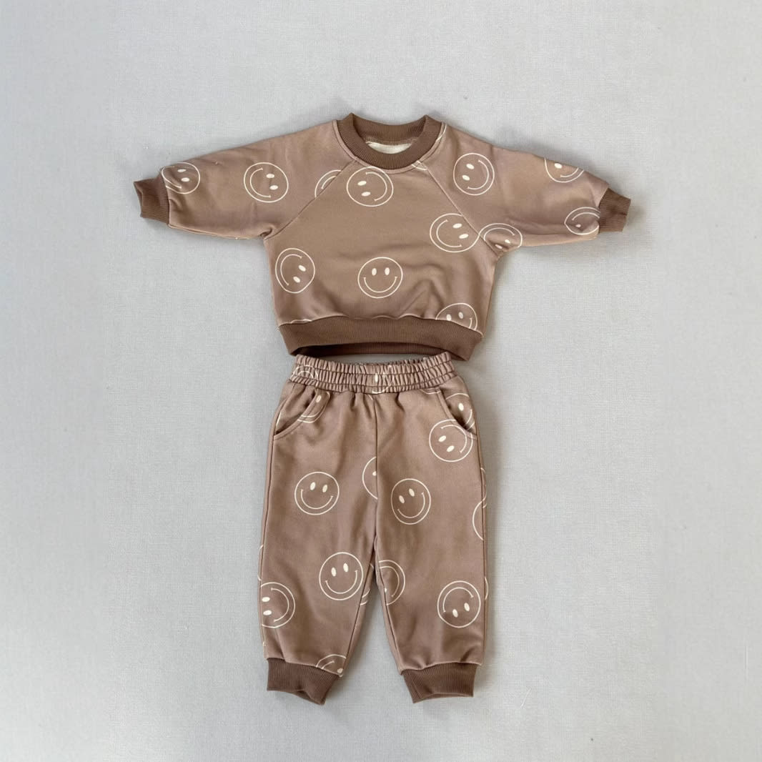 Nordic Style Children's Sweatshirt Suit Printing view 3