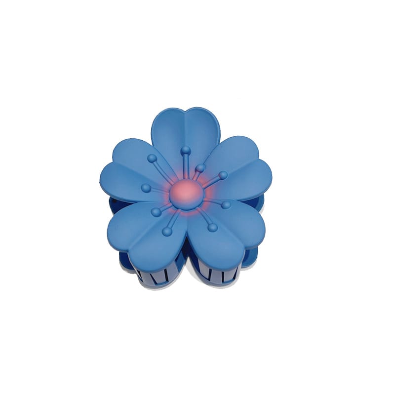 Frosted Large Egg Flower Barrettes Women