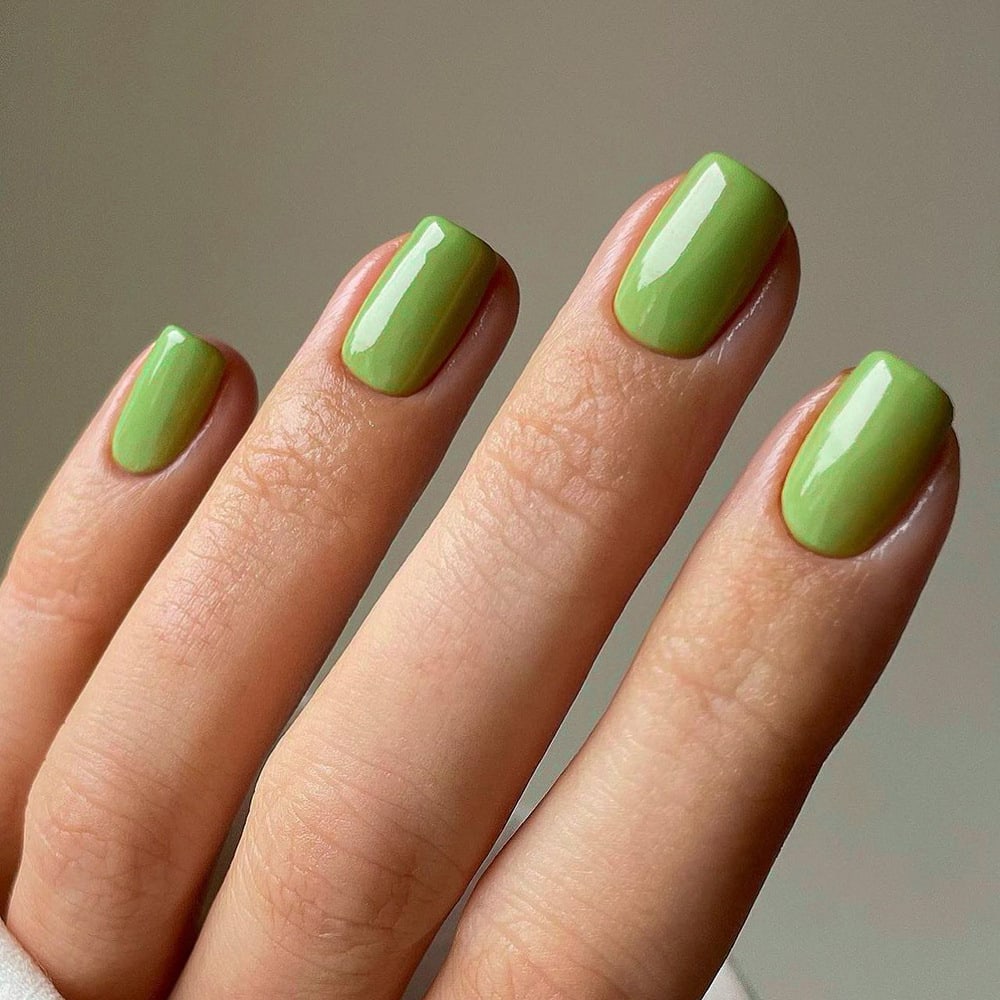 Classic Solid Color Fake Nails Color Short Square view 2