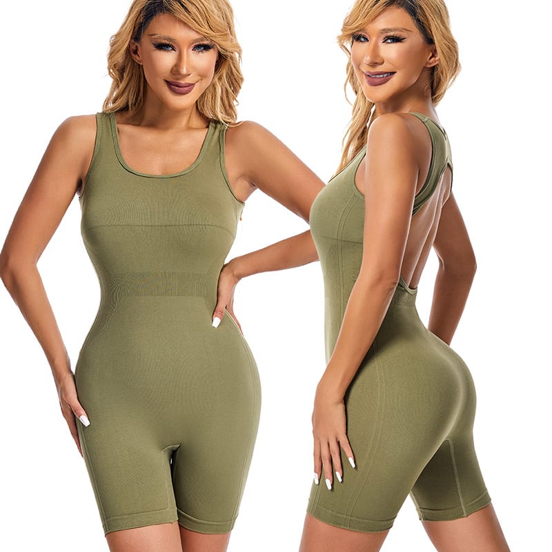 Sports Jumpsuit Hip Lifting Backless Women Elastic view 8