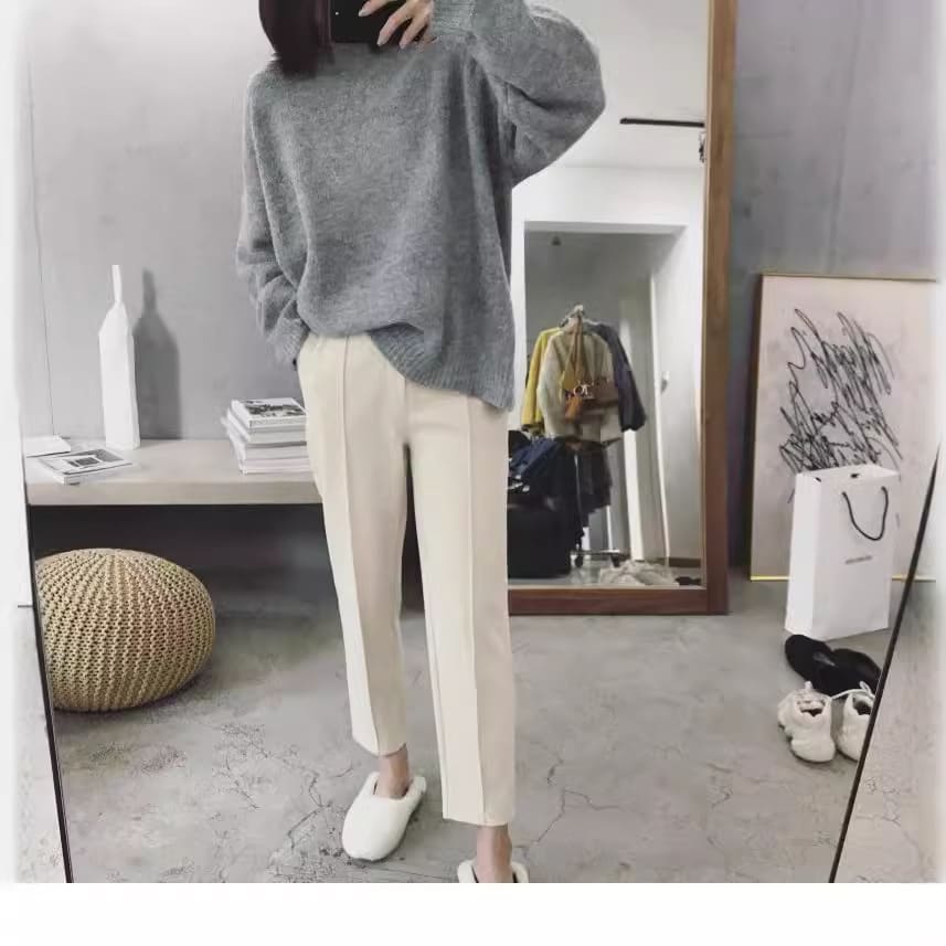 Plus Size Straight Tapered Casual Pants view 6