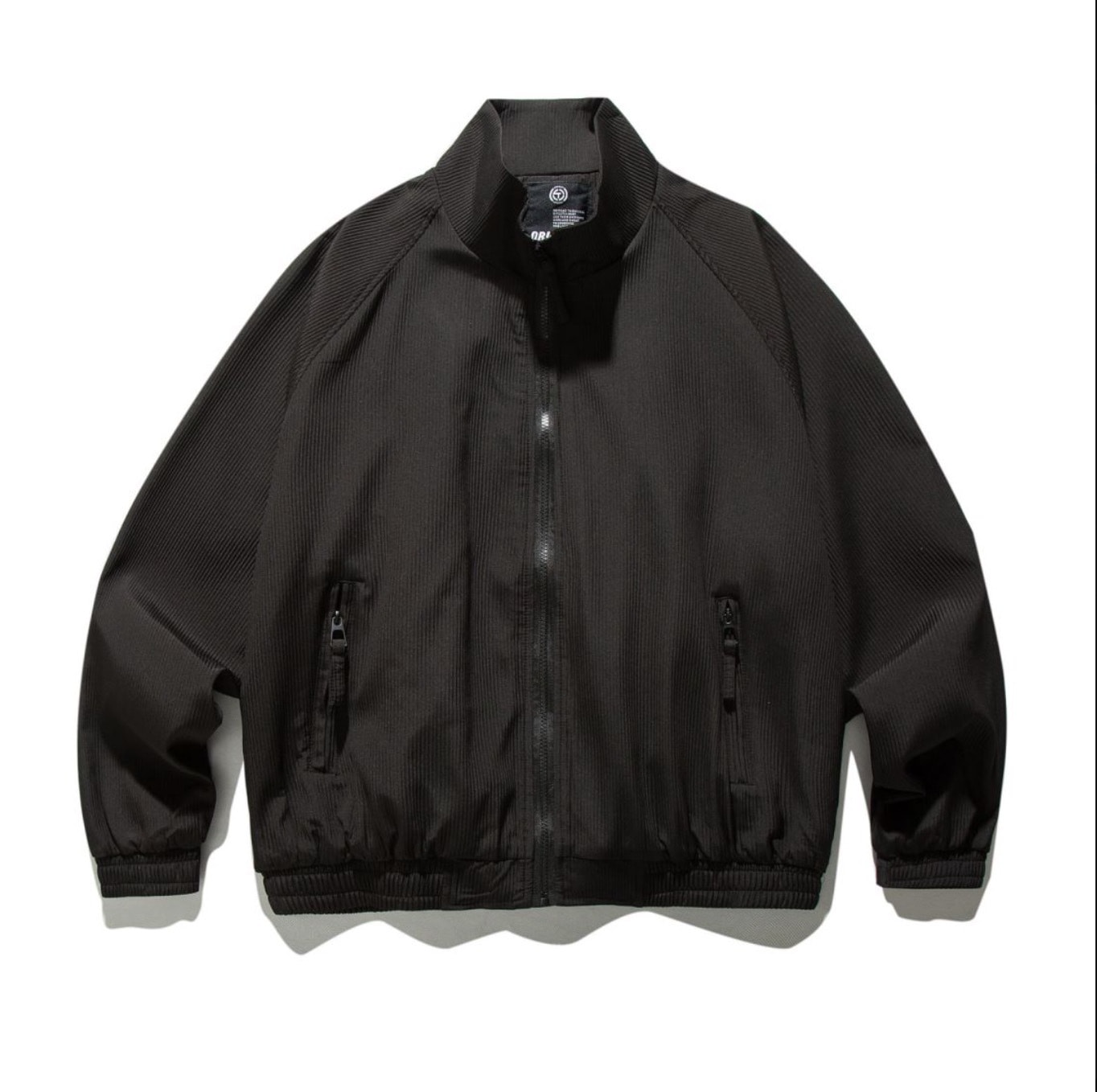 Japanese-style Retro Loose Lapel Raglan Sleeve Zipper Jacket view 9