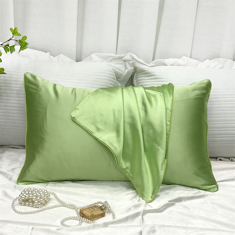 Double-sided Ice Silk Pillowcase Beauty Silk Pillowcase view 12