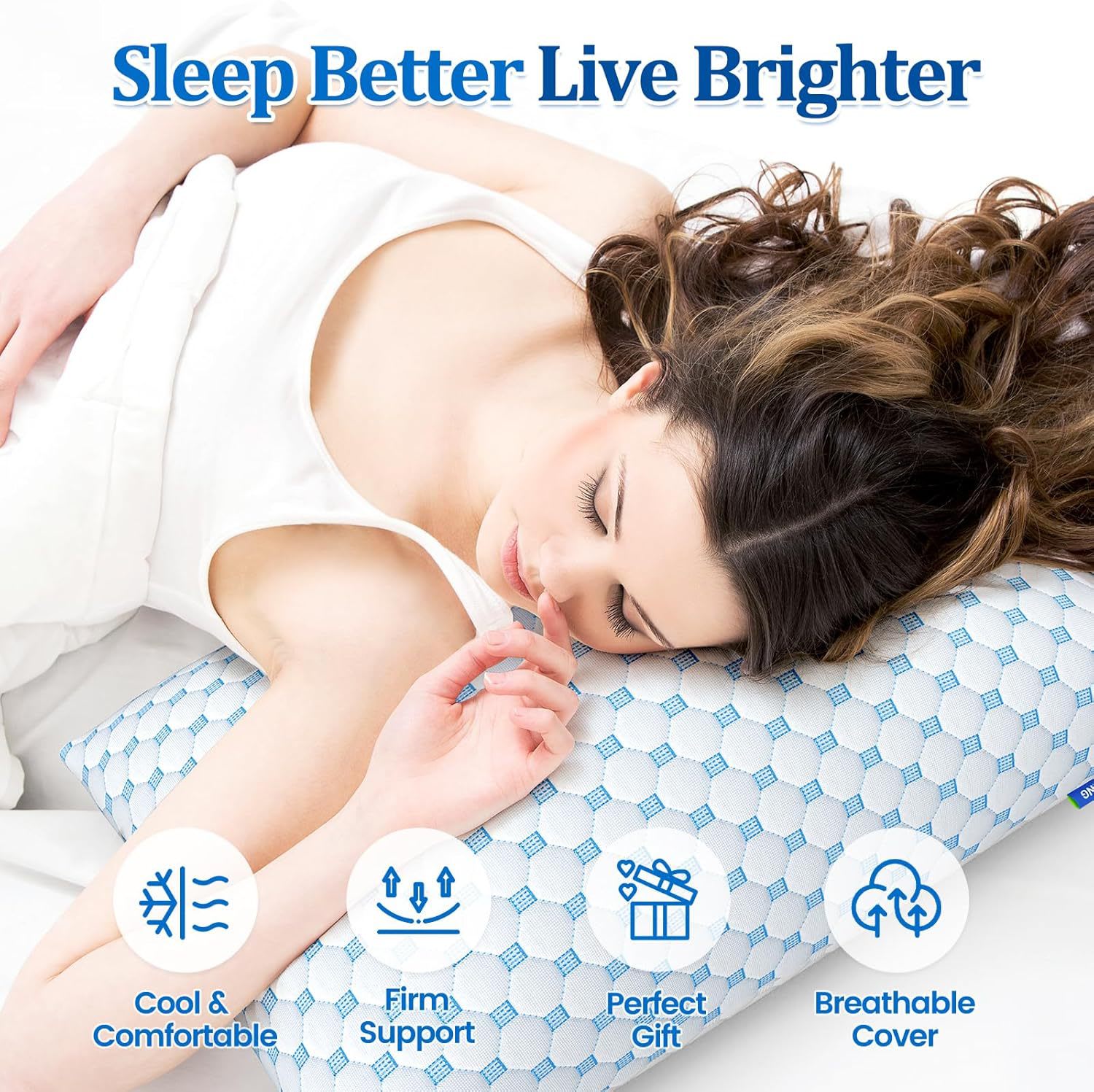 Home Fashion Rebound Memory Foam Pillow view 1