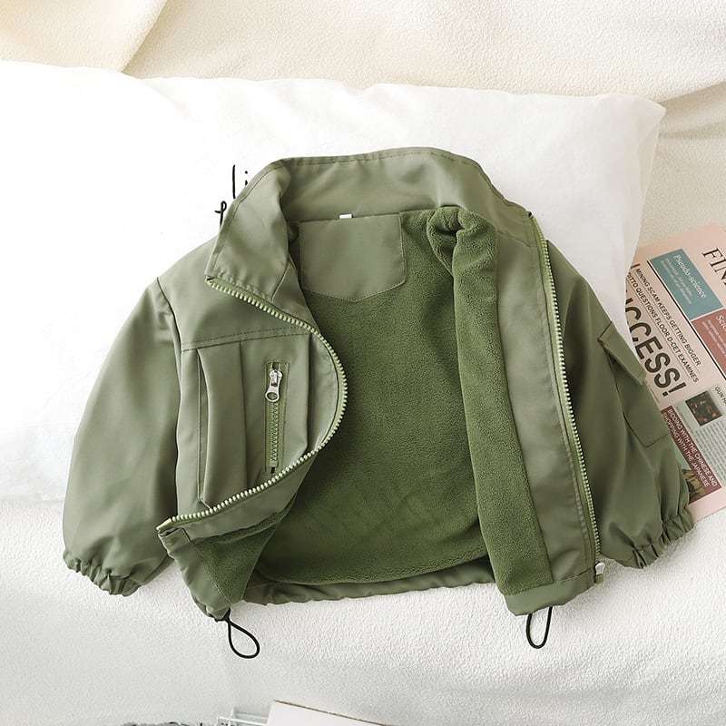 Children's Tooling Fleece-lined Stitching Jacket view 20