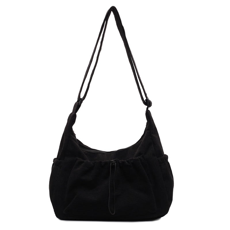 Solid Color Retro Casual Easy Matching Tote Bag view 6