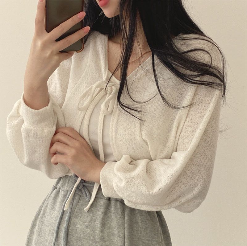 Sun Protection Cardigan Short Coat For Women view 10