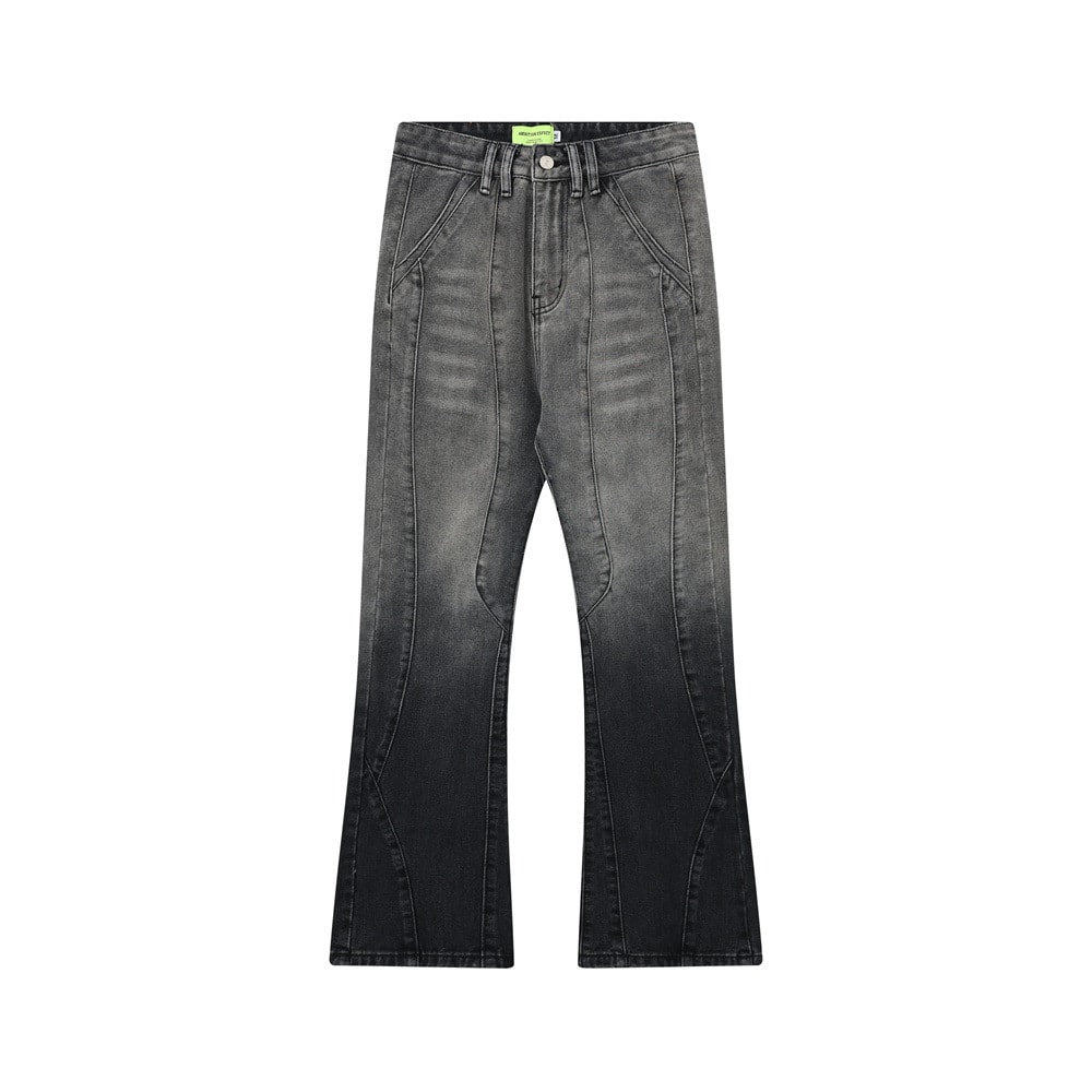 Fashion Tie-dye Gradient Denim Trousers Men view 24
