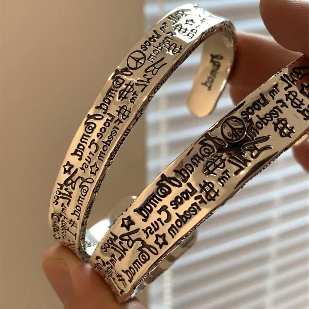 Retro Graffiti High-grade Bracelet Mild Luxury Retro Exquisite Cold Style All-matching view 20