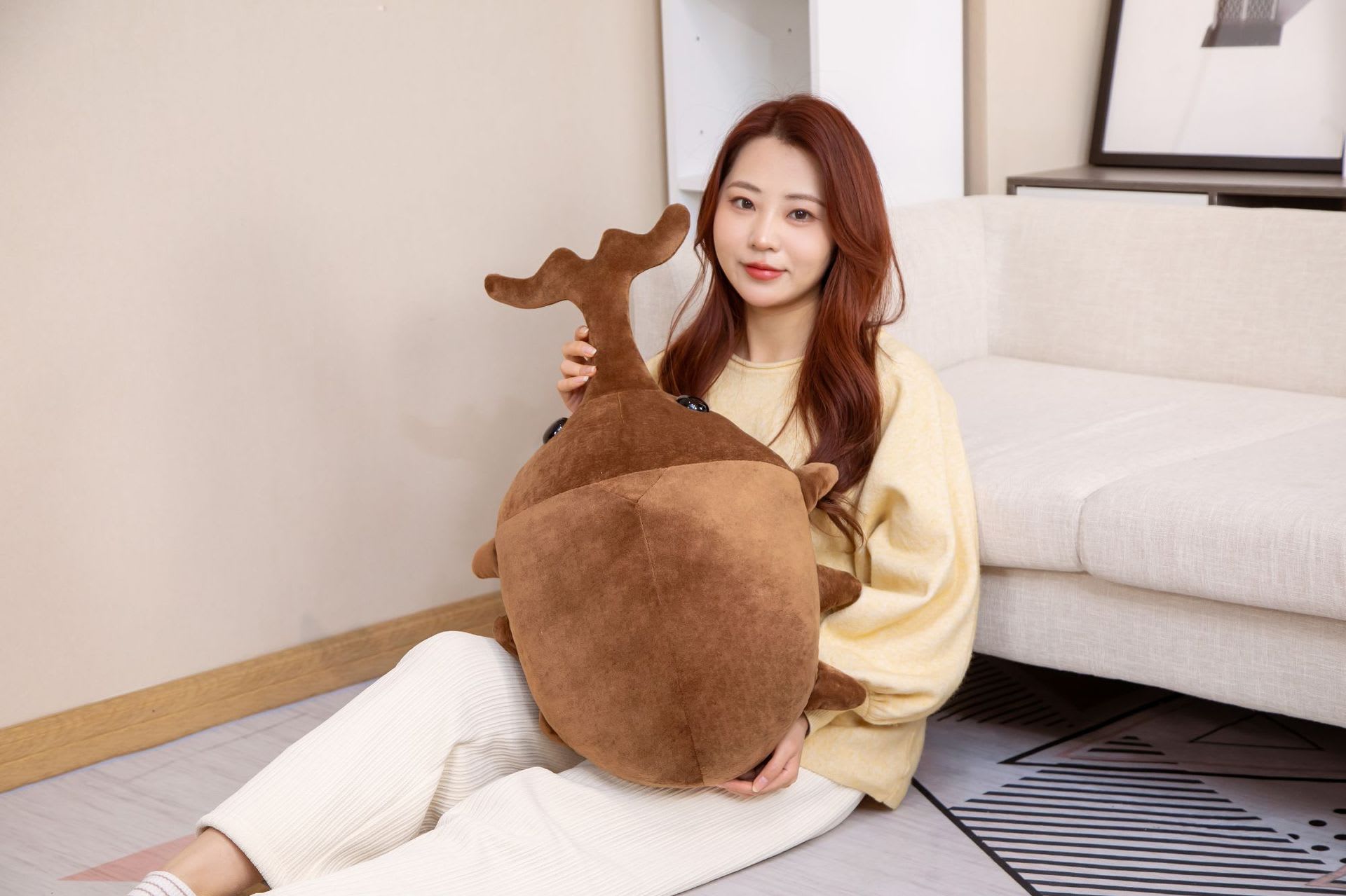 Insect Series Plush Toy Pillow Bug Japanese Rhinoceros Beetle Giraffe Shovel Large Doll view 9