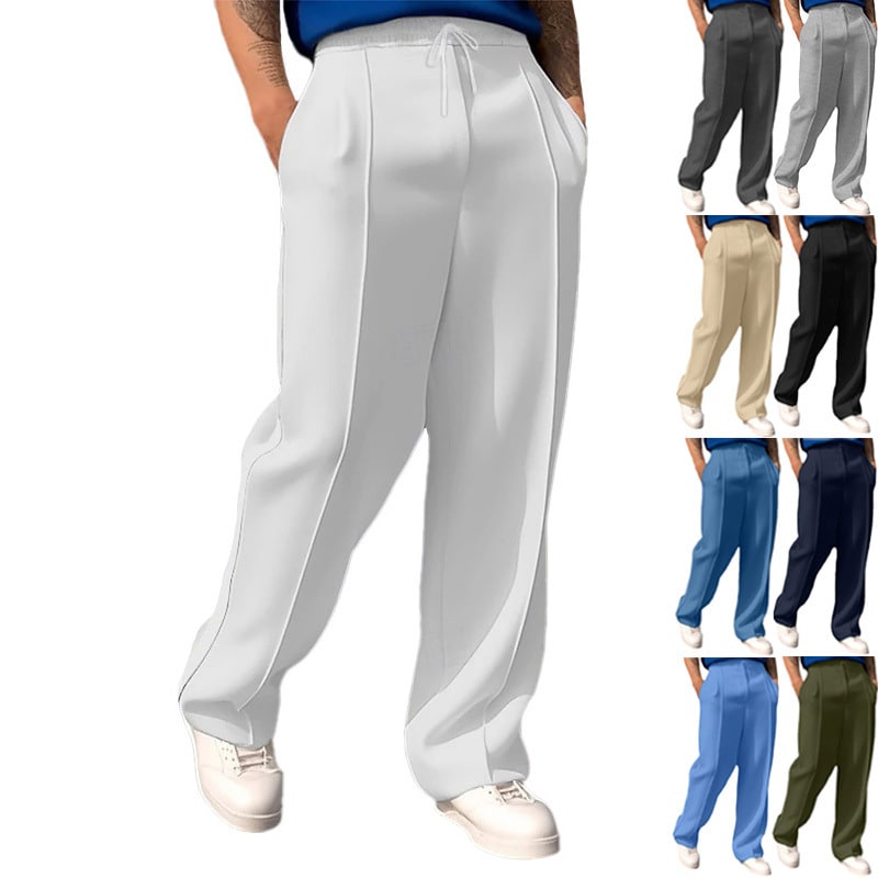 Men's Casual Drawstring Loose Track Pants view 5