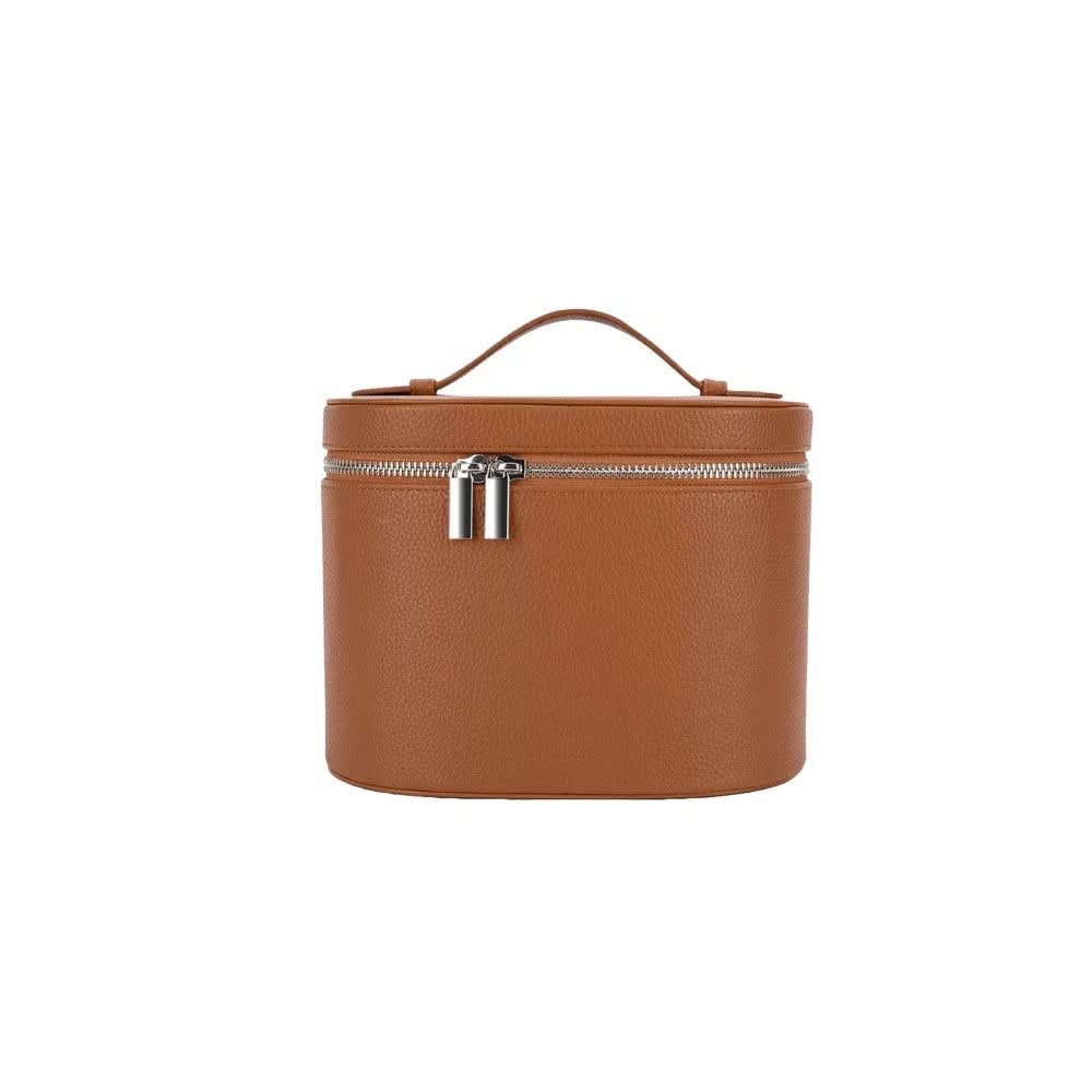 Elastic Band Leather Cosmetic Bag Large Capacity view 3