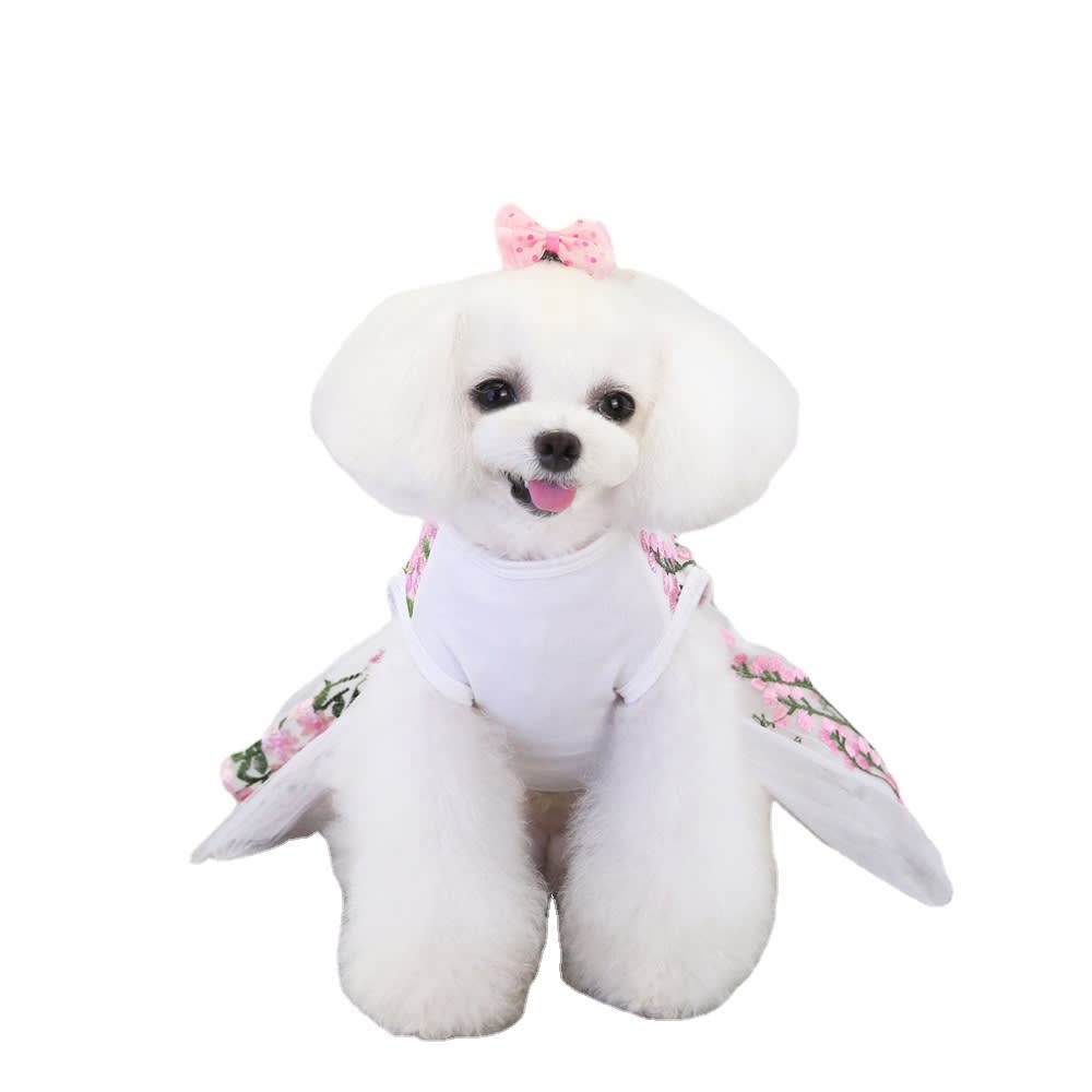 Pet Skirt Wedding Dress Dog Clothes view 3