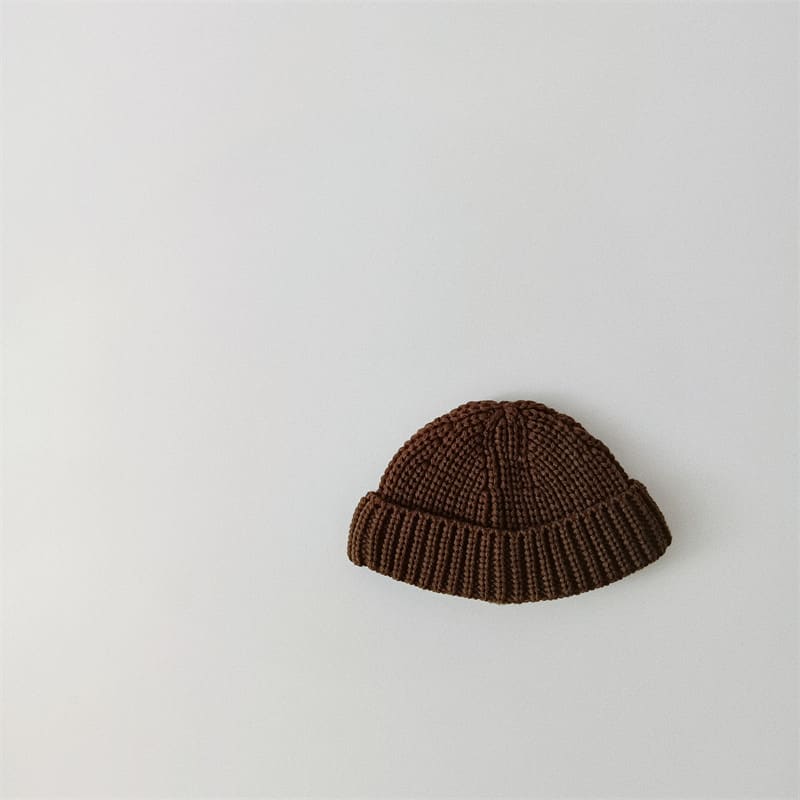 Solid Color Curling Baby Knitted Sleeve Cap view 7