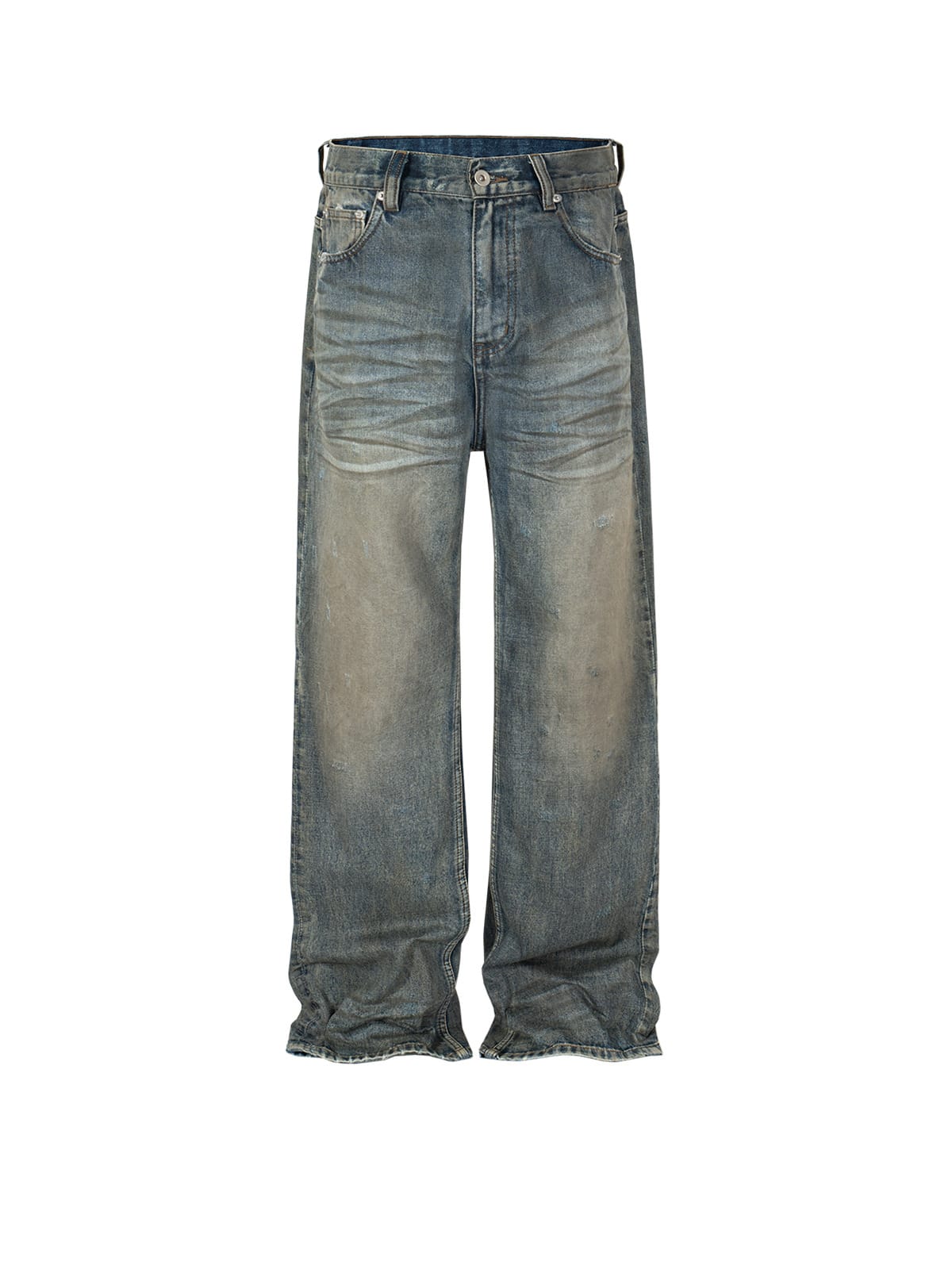 Men's Washed Fashion High Street Jeans