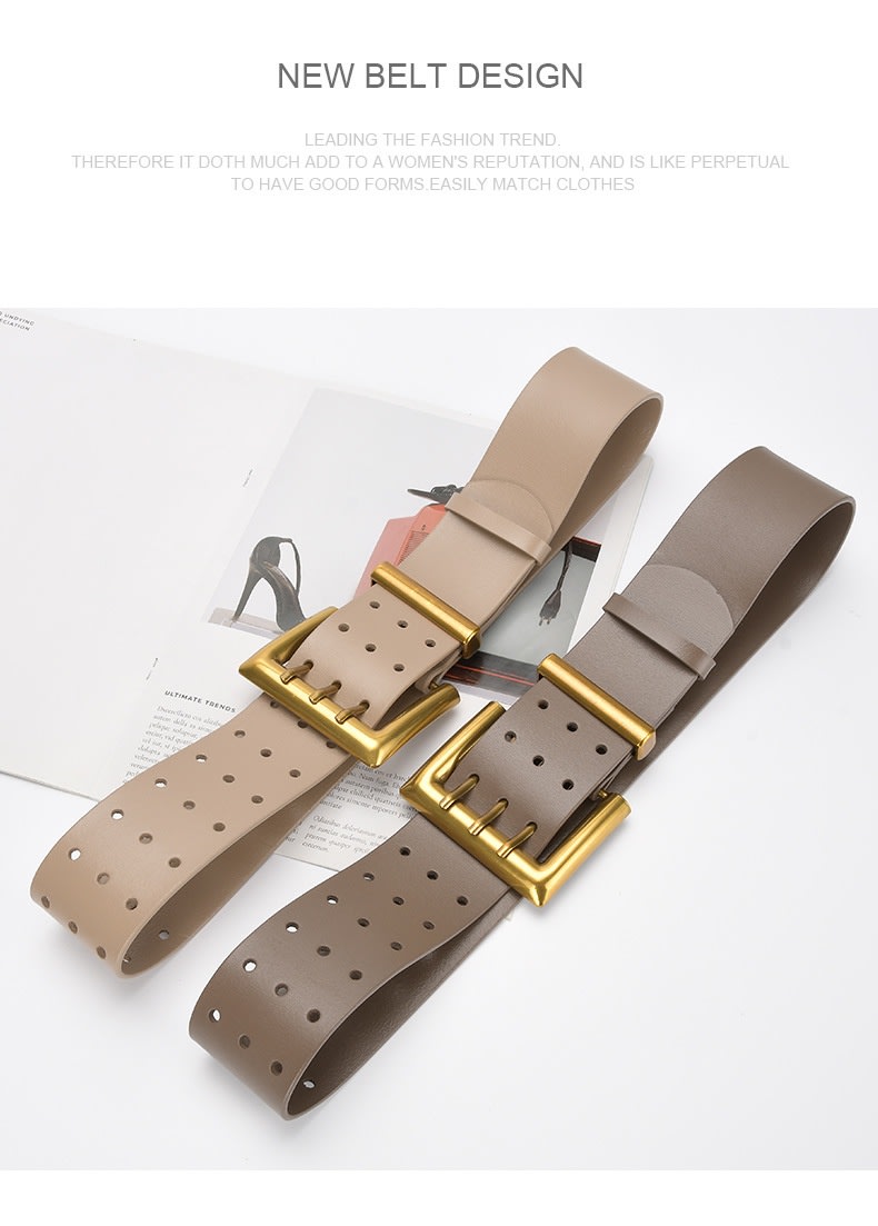 Three Button Waist Belt With Personalized Decorative Needle Buckle view 10