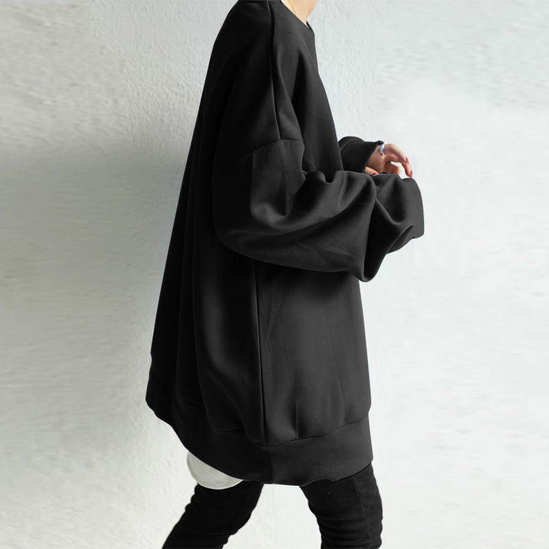 Women's Pullover Round Neck Loose Sweater view 8