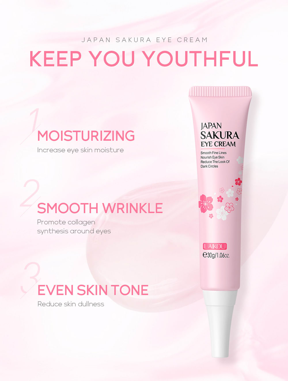 Sakura Eye Cream 30g Moisturizing view 13