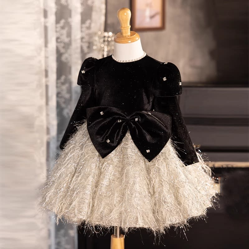 Girls' Dress Light Luxury Minority Autumn Long Sleeve view 5