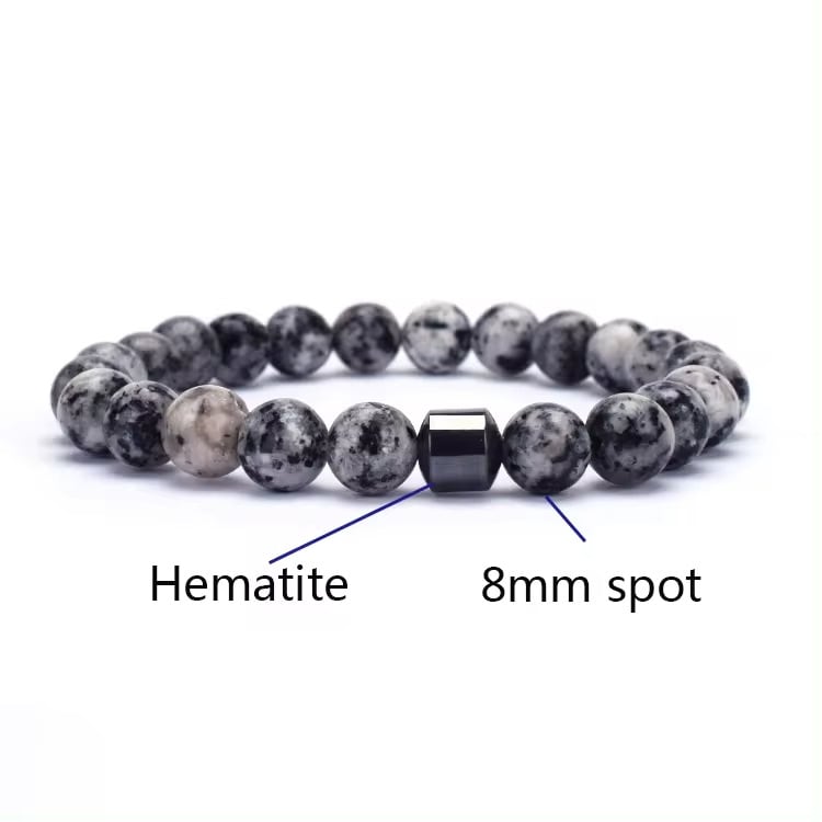 Natural Gemstone Bracelet Vintage Stone Beads Men Women Jewelry view 6