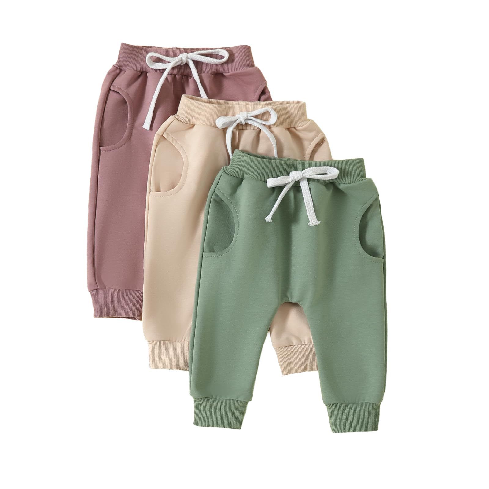 Solid Color Three-piece Trousers view 6