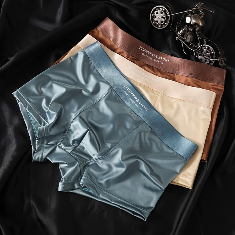 Men's Satin Light Luxury Ice Silk Underwear Summer view 5