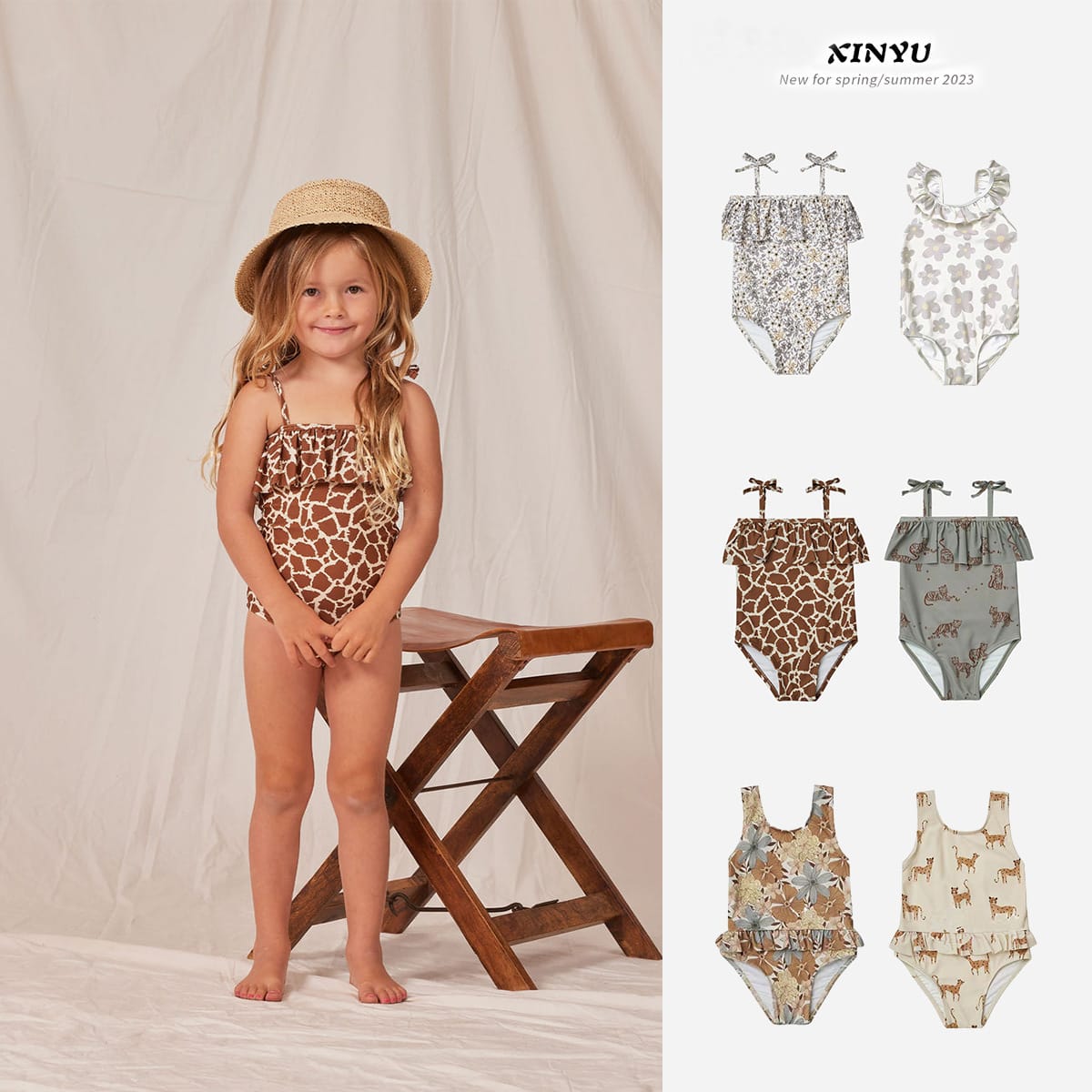 Children's High Elastic Sun Protection Quick-drying One Piece Swimsuit view 7