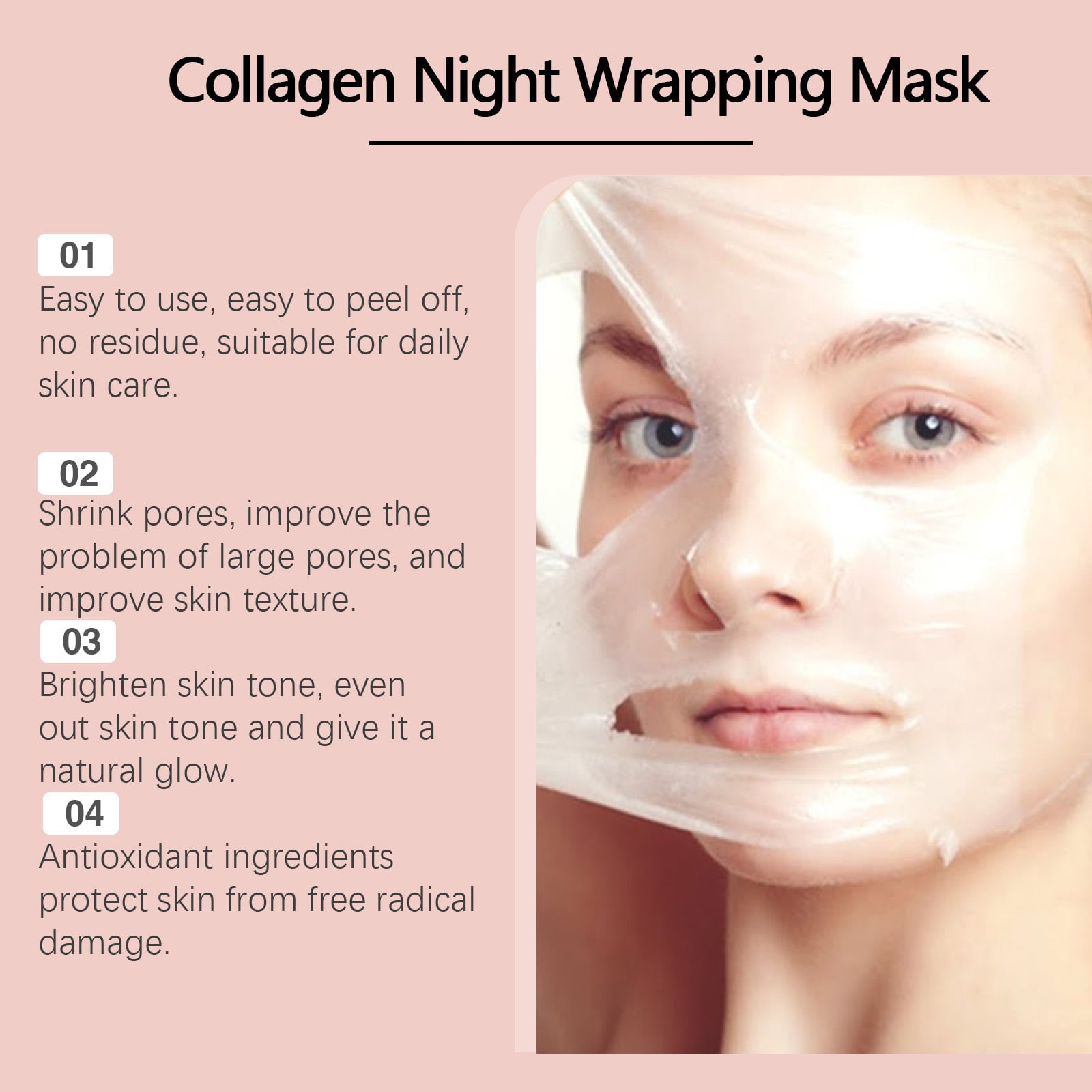 Collagen Tearing Mask Cleansing Facial Moisturizing view 1