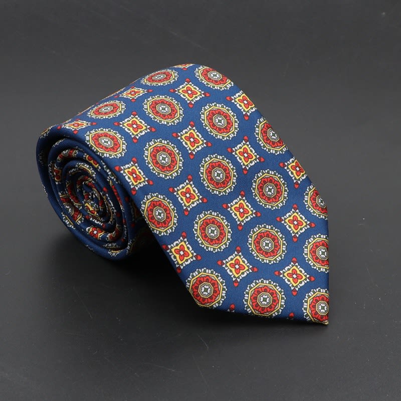 Super Soft Bohemian Silk Ties Men's Fashion 75mm Necktie view 36