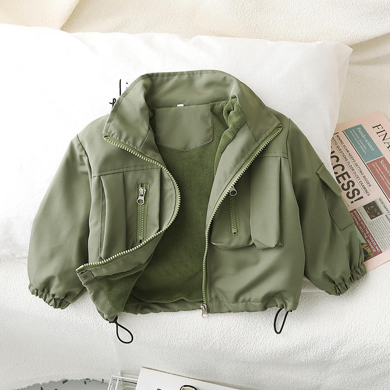 Children's Tooling Fleece-lined Stitching Jacket view 9