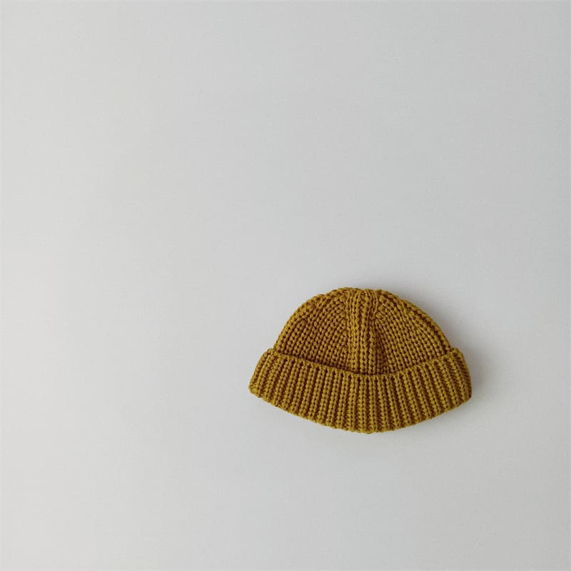 Solid Color Curling Baby Knitted Sleeve Cap view 19