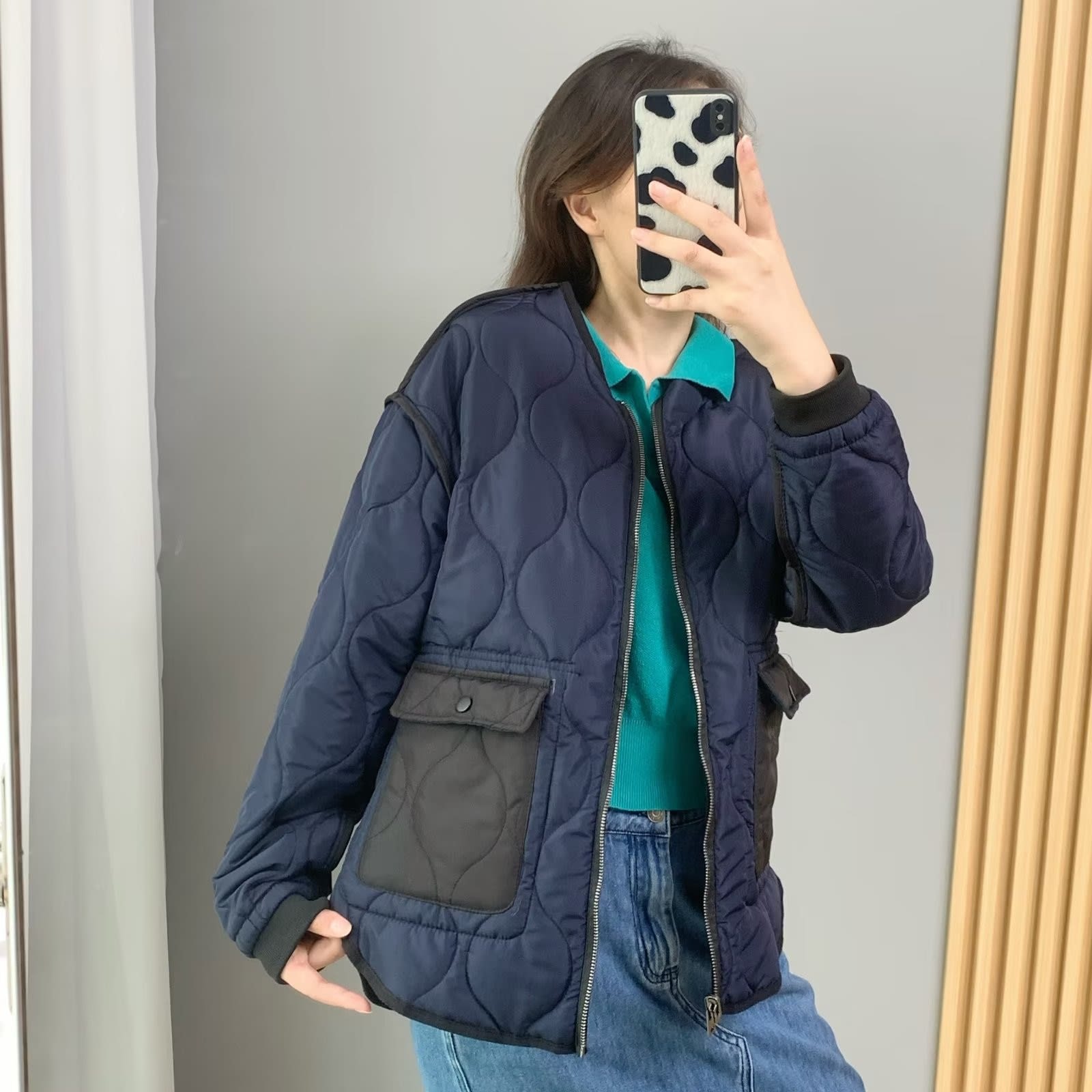 Women's Retro Double-sided Cotton-padded Jacket Thin view 4