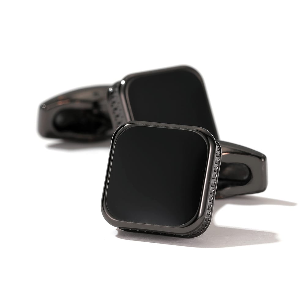 Men's Cufflinks Fashion Square Drop Oil Simple 4 Colors view 7