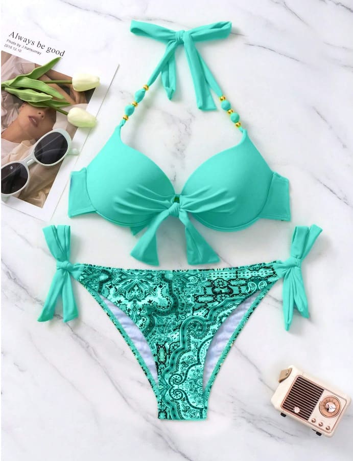 Ladies New Printing Quality Bikini Swimsuit view 6