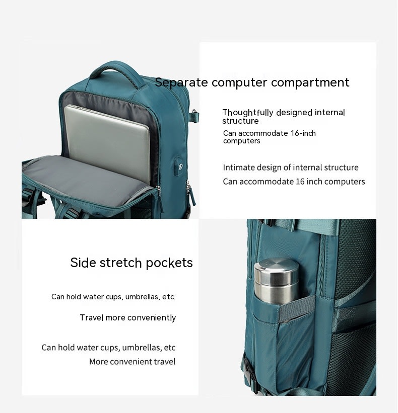 Large Capacity Nylon Travel Waterproof Outdoor Dry Wet Separation Backpack Lightweight Multi-function Bag view 23
