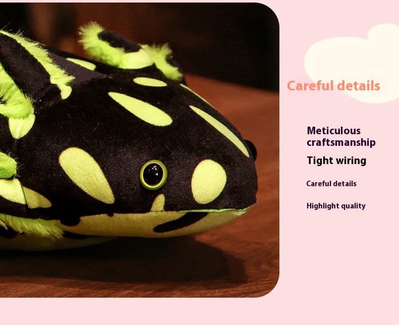 Cute Spotted Hexagonal Dragon Plush Salamander Doll Dinosaur Doll view 18