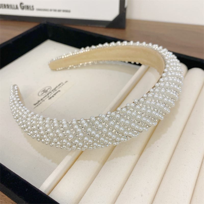 Heavy Industry Light Luxury New High-grade High-definition Pearl Headband view 9