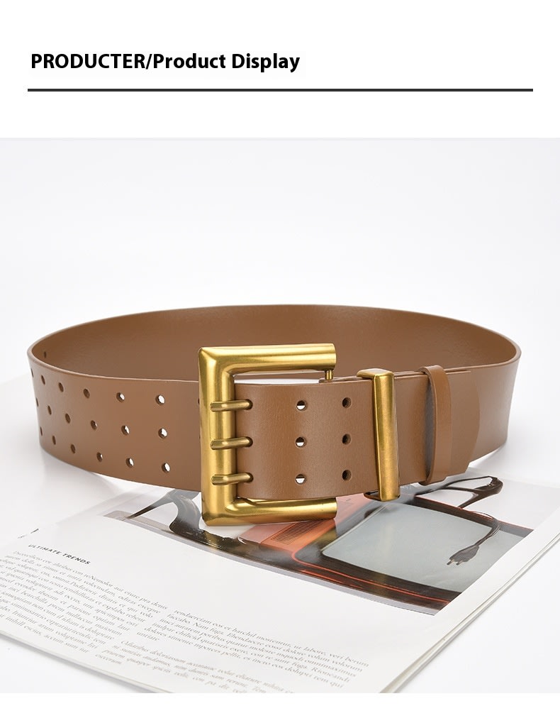 Three Button Waist Belt With Personalized Decorative Needle Buckle view 26