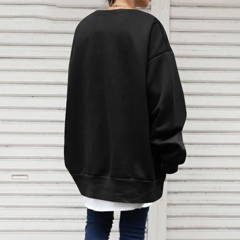 Women's Pullover Round Neck Loose Sweater view 3