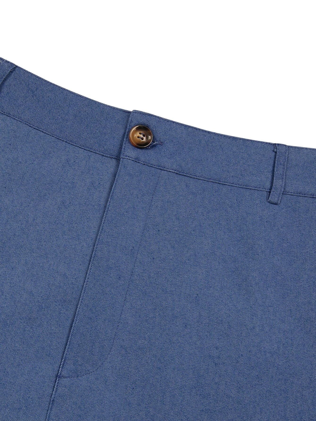 Men's Slim Button Trousers Fashion Solid Office Versatile Long Pencil Pants view 25