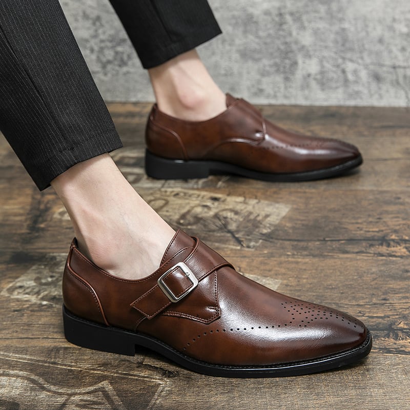 Plus Size Autumn Leisure Men's Breathable Leather Shoes view 7