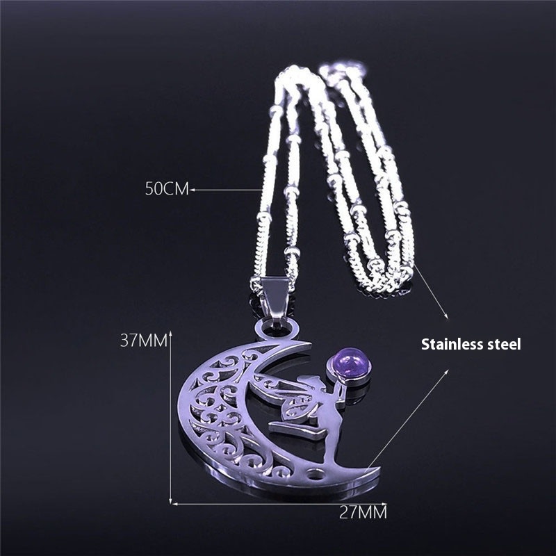 Simple Fashion Girly Style Stainless Steel Necklace view 13