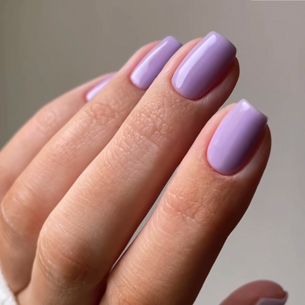 Classic Solid Color Fake Nails Color Short Square view 7