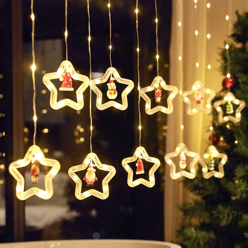 Christmas Curtain Lighting Chain Decoration view 28
