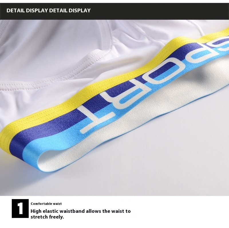 Sexy Three-dimensional Bullet Separation Bag Men's Underwear Panties Nylon Breathable Elastic Ice Silk Fabric view 10