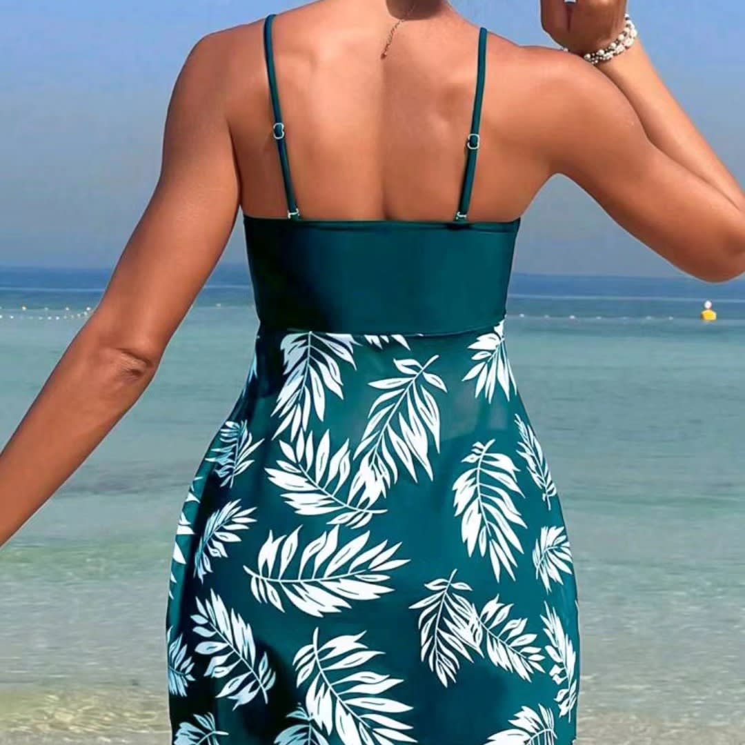 Swimsuit Split Boxers High Waist Mesh Women view 6