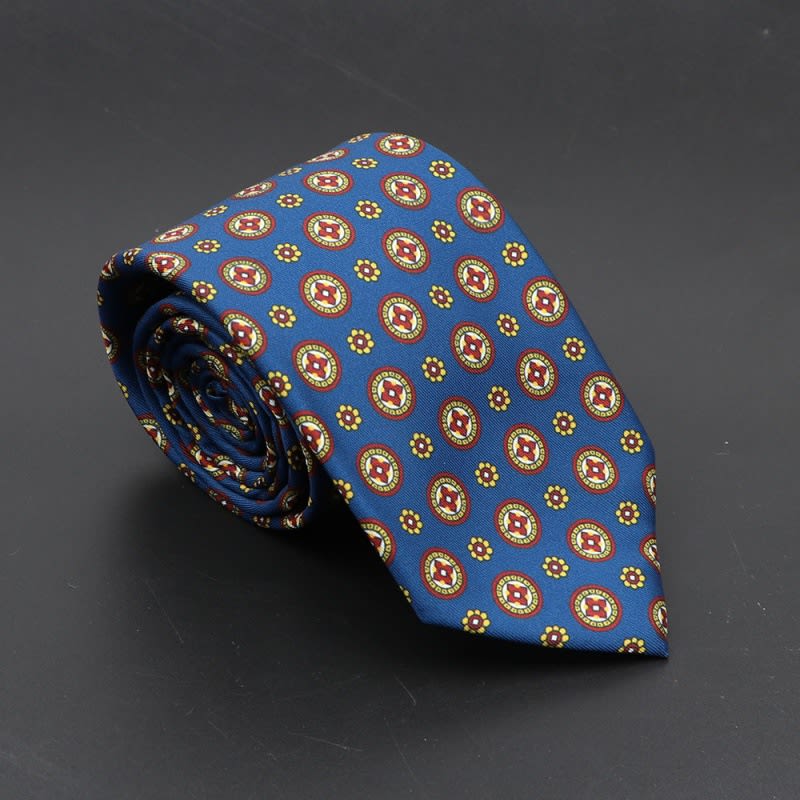 Super Soft Bohemian Silk Ties Men's Fashion 75mm Necktie view 16