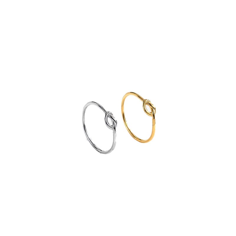 Simple Bends And Hitches Titanium Steel Ring Light Luxury Personality view 4